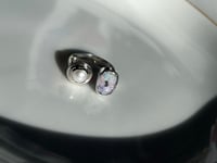 Image 4 of Doppelring mit Boulder Opal und Perle
