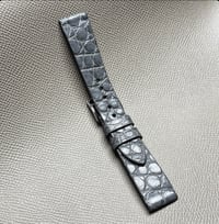 Image 2 of Grey Crocodile Flank Watch Strap