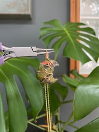 Image 4 of Unakite Gold Moon Necklace