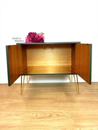 Image 5 of Upcycled Dark Green G Plan Cabinet / Drinks Cabinet / Record Cabinet 