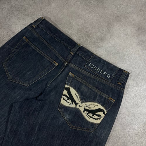 Image of Iceberg Raw Denim Jeans, Size 32” x 34”