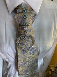 Image 2 of Leopard/Heart ” Tie Necklace