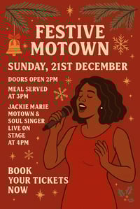Festive Xmas Tribute Meal - Jackie Marie Motown