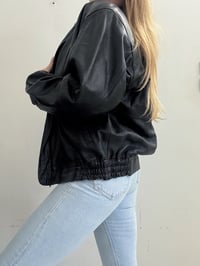 Image 8 of Vintage oversized leather jacket // L