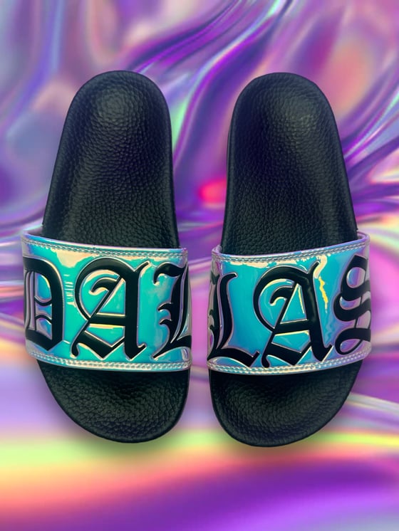 Image of DALLAS IRIDESCENT SLIDES (NOW SHIPPING)