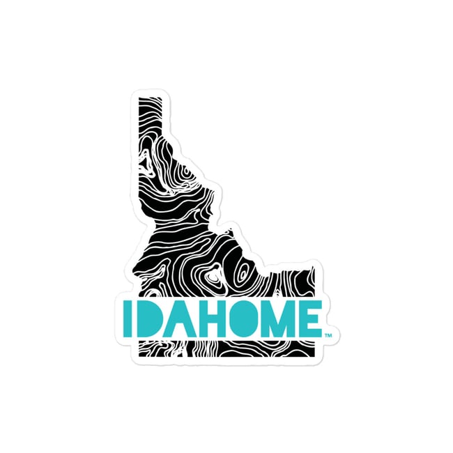 IDAHOME Topo Design 2-Color Bubble-free stickers