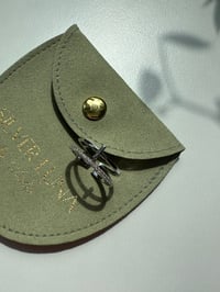 Image 1 of Cross double ring 十字双层锆石银色戒指