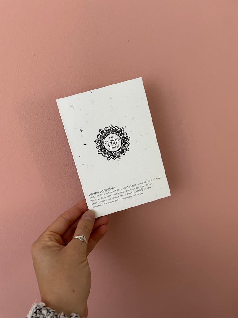 Plantable Seed Card - Floral Pattern Image 3