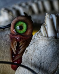 Image 8 of Twisted tongue pendant, Green Glow, ooak