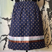 Image 1 of blue Floral Ribbonskirt