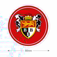 Bridlington Town 80mm Circular Sticker 