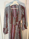 MAXI WRAP DRESS PURPLE