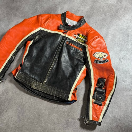 Image of Bok Brothers Harley Davidson Biker Jacket, Size Medium