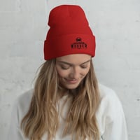 Image 13 of Brackish Wooder – Embroidered Cuffed Beanie (Classic Black Logo)