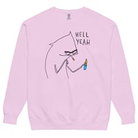 Image 1 of hell yeah Unisex garment-dyed sweatshirt