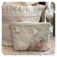 Image 11 of sewing zipper purse and needle book French lace