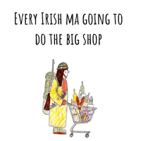 Doing the big shop Card