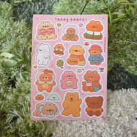 Image 1 of Teddy Bears Sticker Sheet