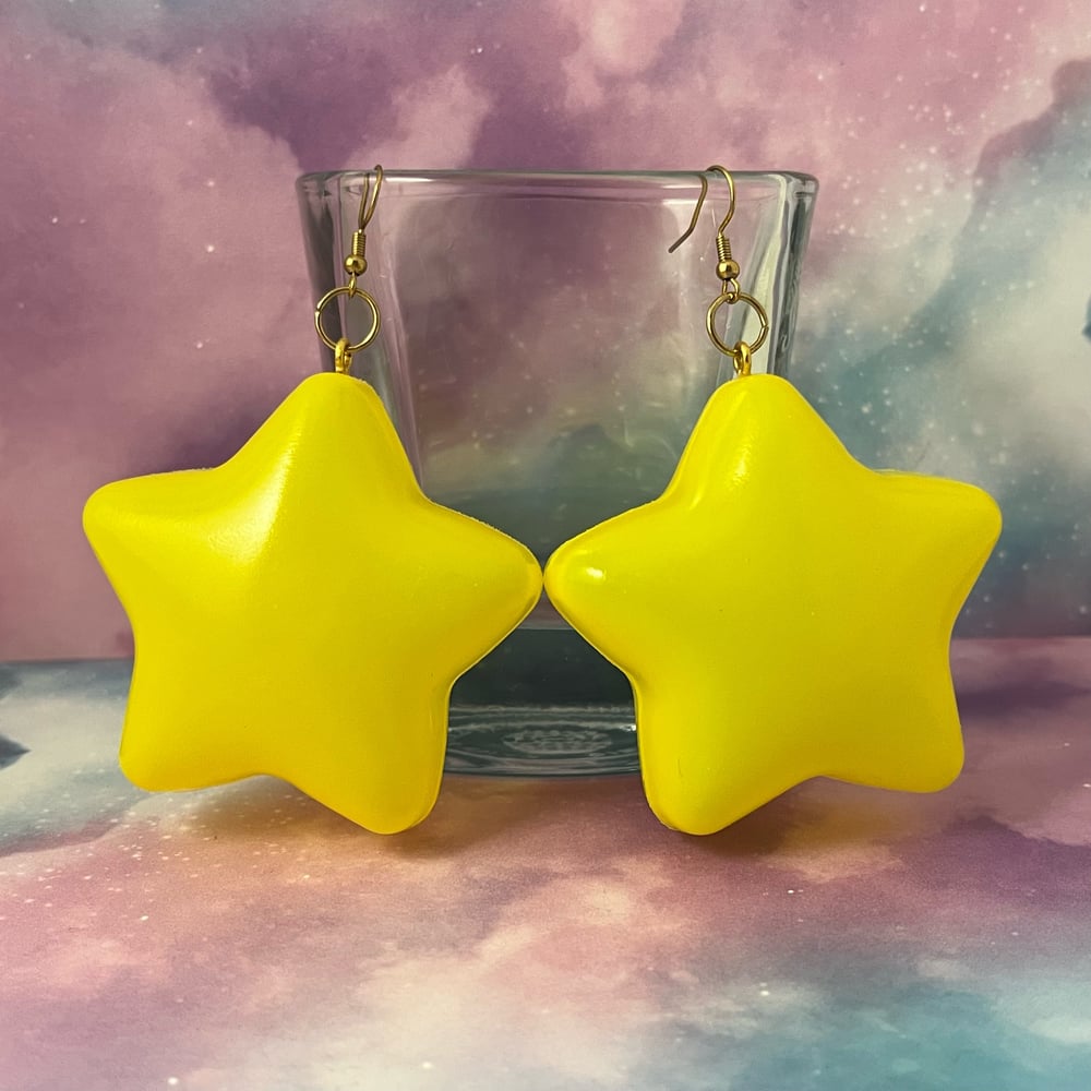 Image of Ball Pit Star Kandi Earrings