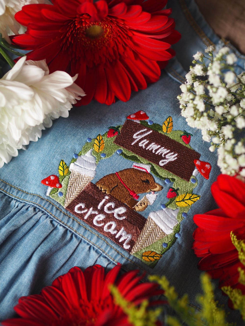 Image of Mole's Ice Cream Shack - Denim Dress 