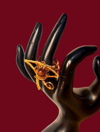 Image 3 of Tiger Eye Eye of Ra Ring
