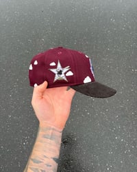 Image 5 of  CORDUROY BRIM BURGUNDY SAN DIEGO PADRES CUSTOM FITTED CAP