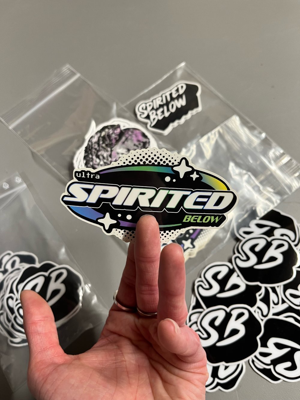 Ultra Spirited Below Sticker 