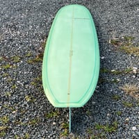 Image 8 of Copy of 9-6 Allegro Longboard  Malibu Custom Surfboard Light Green Tint