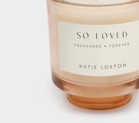 Image 3 of Katie Loxton So Loved Candle Peach Rose and Mandarin 