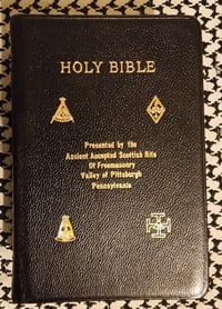 Rare! 33rd Degree Masonic Bible 