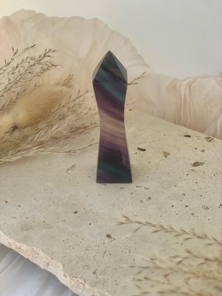 Image of Mini Rainbow Fluorite Obelisks 