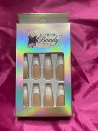 Image 1 of Nails - M/L (French Tips Design)