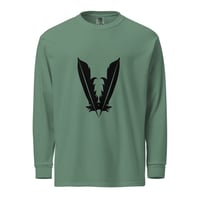 Image 1 of BLACK FEATHER Garment-dyed Unisex heavyweight long-sleeve shirt
