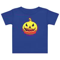 Image 3 of Baby jersey t-shirt - Jack O Lantern Vintage Red-Yellow