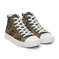 Image 10 of Boho Nature Cottagecore Inspired Deer in The Forest Men’s high top canvas shoes