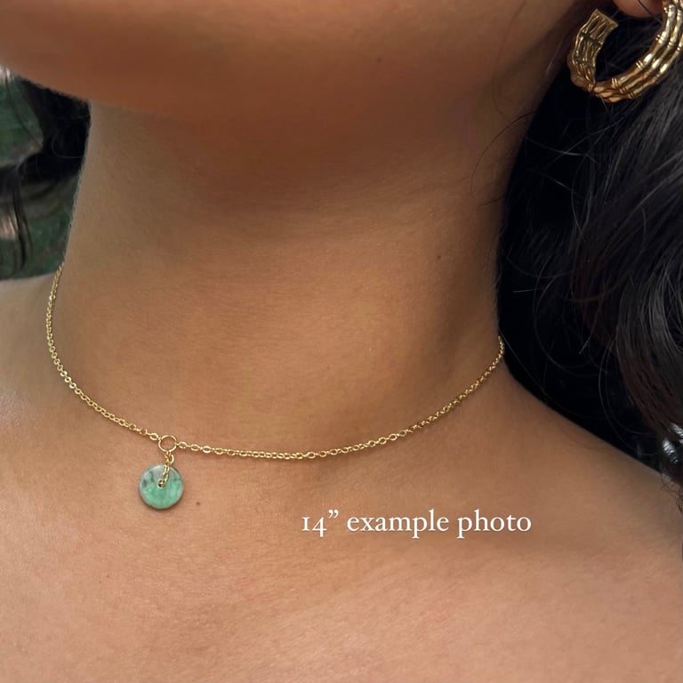dainty coin necklace Image 4