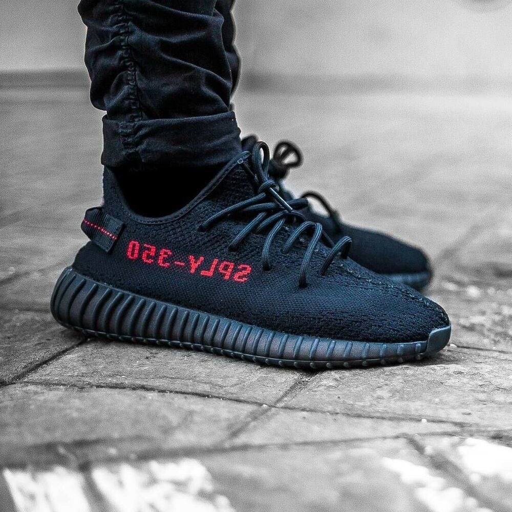 Image of Yeezy black red