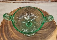 Image 10 of Vintage Uranium Glass Pedestal Candy Dish/Compote