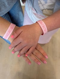 Image 4 of Am Yisrael Chai pink bracelet - student pricing