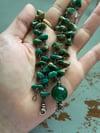 boho turquoise and emerald necklace