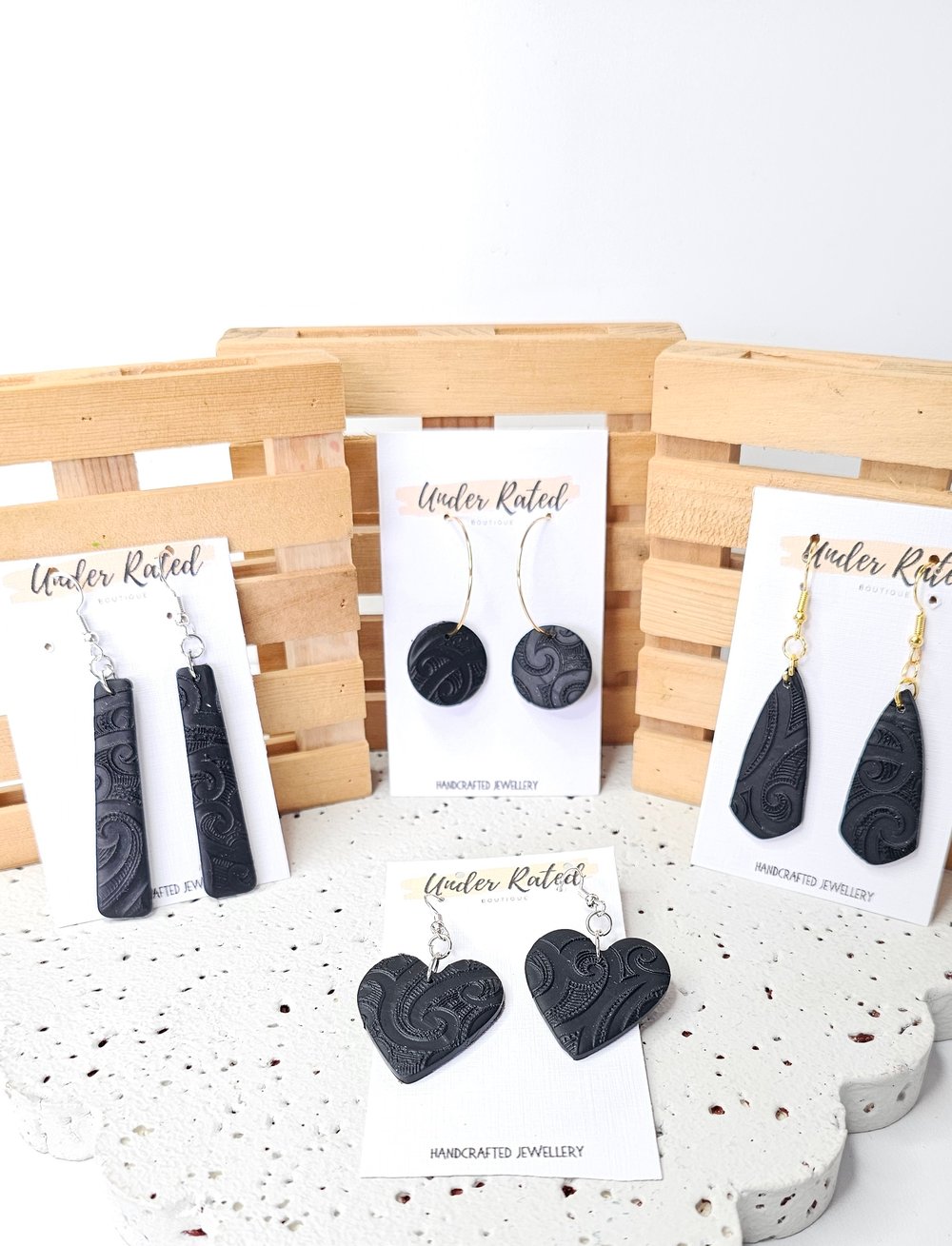 Image of Black Earring Collection 