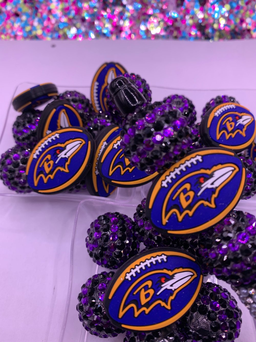 Image of Foot Ball Silicone Bead 