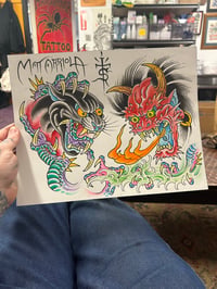Original oni and panther sheet 