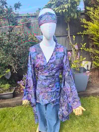 Image 6 of Tulum co ord set - wrap skirt and top 6-14 uk black flora