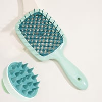 Image 11 of 1/2pcs set Scalp Massage Comb Hollow Out Comb Shampoo Massage Brush For Bath Hair Washing Spray Bott