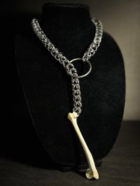 Image 3 of Box Chain & Bone Slip-Choker