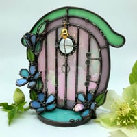 Image 2 of Floral Fairy Door Candle Holder 