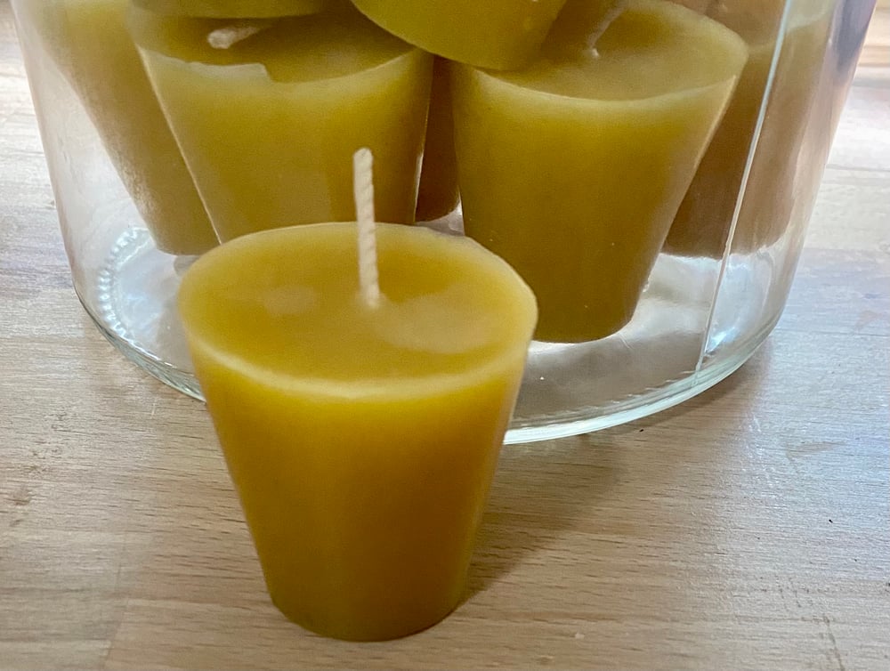 Image of Beeswax Votive Candles