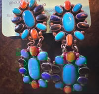 Image 3 of vintage multi-stone Federico Jimenez clips 