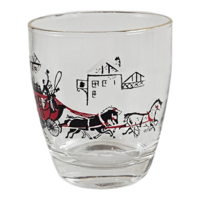 Image 4 of Vintage Libbey Low Glasses Carriage Theme